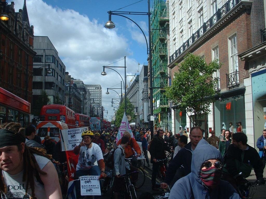 Cycling around Mayfair